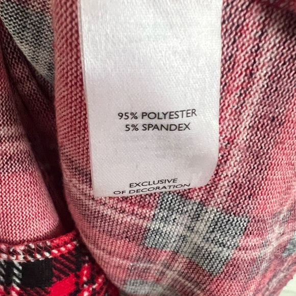 Laura Ashley Red Plaid Button-Up Nightgown Medium - Picture 5 of 5